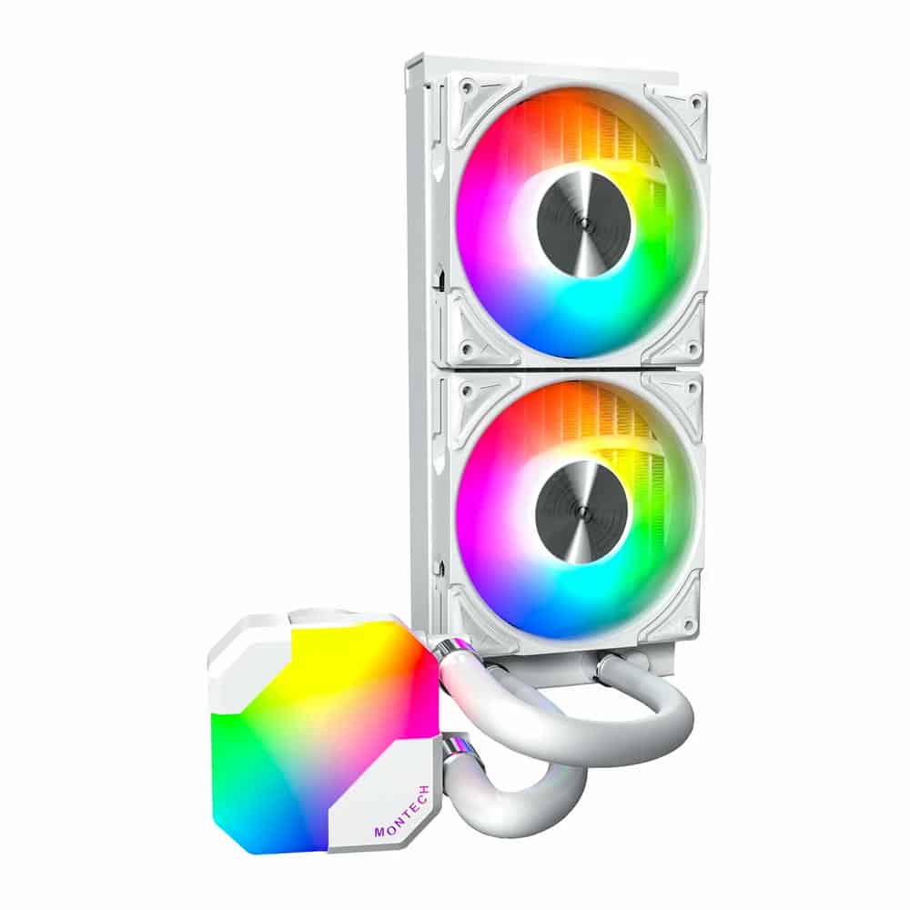 (image for) Montech HyperFlow ARGB 240 All In One 240mm White Intel/AMD CPU Water Cooler